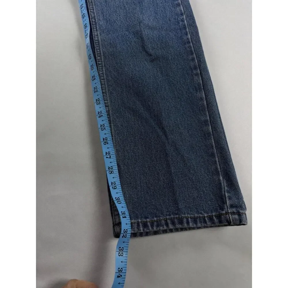 Levis‎ 505 Regular Fit Straight Leg Blue Denim Jeans Mens 32x32 Medium Wash